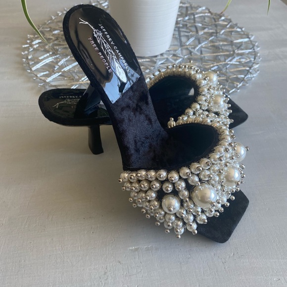 New Free People Jeffrey Campbell Portia Pearl Heels.     Size Us 6 - Picture 3 of 12